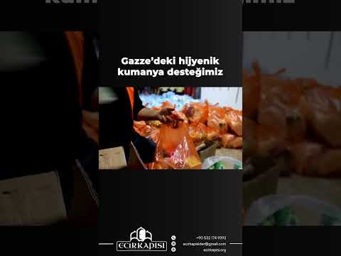 Gazze hijyenik kumanya desteği