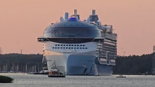 Star of The Seas leaving Turku Finland | World's LARGEST cruise ship