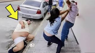 Ela não sabia que uma câmera a estava observando