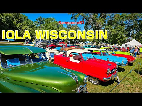 Iola Wisconsin Old Car Show {USA classic car show} 40+ year tradition antique cars classic cars