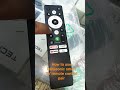 How To You Panasonic Smart Remote Control Pairing Led Tv Remote Electronic