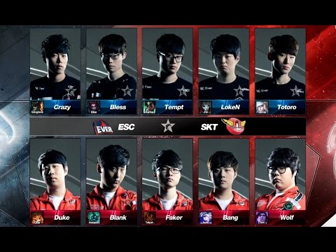 ESC vs SKT Game 1 Highlights - ESC EVER vs SK TELECOM T1 - LCK 2016 LOL Champions Korea Summer