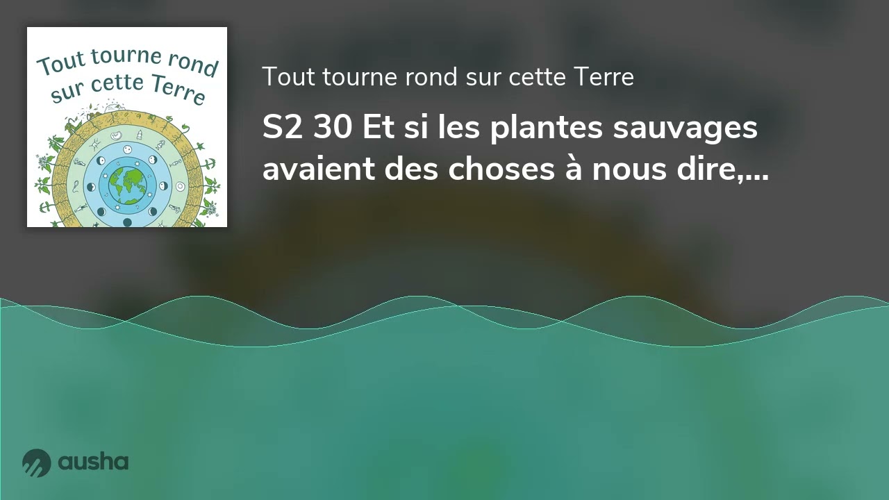 S2 30 Et si les plantes sauvages avaient des choses à nous dire, avec Laurence Robert, herboriste