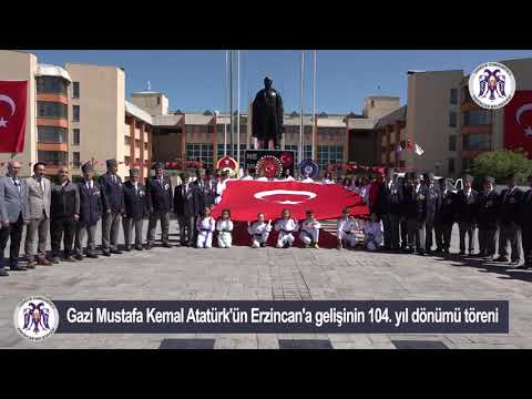 Gazi Mustafa Kemal Atatürk'ün Erzincan'a Gelişinin 104. Yıl Dönümü Törenle Kutlandı. 01.07.2023