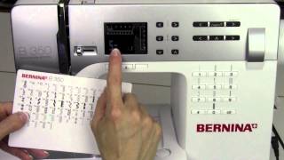 Bernina 350 21 Selecting Decorative Stitches