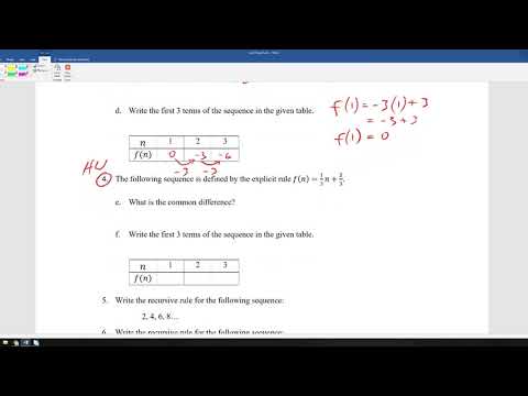 Algebra Unit 3 Study Guide Functions And Sequences