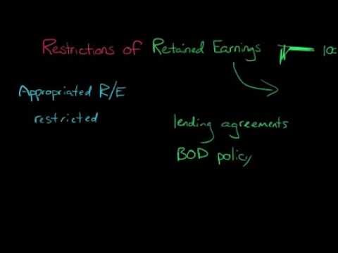 Restrictions of Retained Earnings
