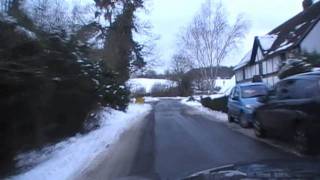 preview picture of video 'Driving Around The Village Of Alfrick, Worcestershire, England 9th January 2010'