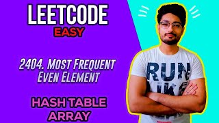 YouTube video '2404. Most Frequent Even Element | LEETCODE EASY'