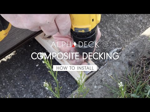 Composite Decking Installation - Step by Step - Alpha Deck from Tile Merchant