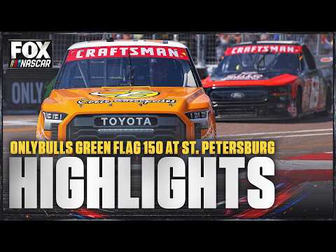 NASCAR Craftsman Truck Series: OnlyBulls Green Flag 150 at St. Petersburg Highlights 🏁 NASCAR ON FOX