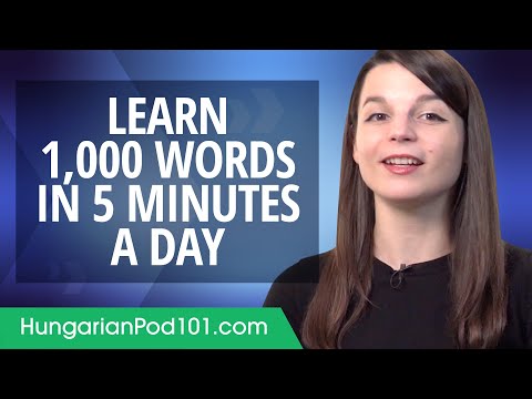 How to write 1,000 Hungarian Words in a 5 Minutes a Day