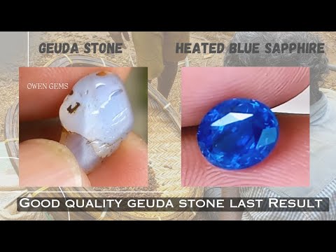 Gemstones. Geuda Heat treatment.