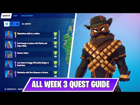 Fortnite All Week 3 Epic and Legendary Quest/Challenges Guide in Fortnite Chapter 2 Season 5