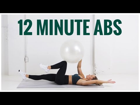 12 Minute Abs // Stability Ball Core Workout