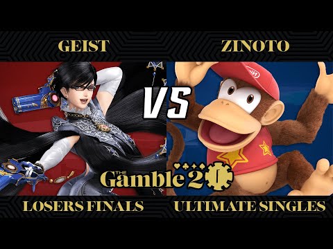 The Gamble 2 Losers Finals - Geist (Bayonetta) vs. Zinoto (Diddy Kong) - SSBU