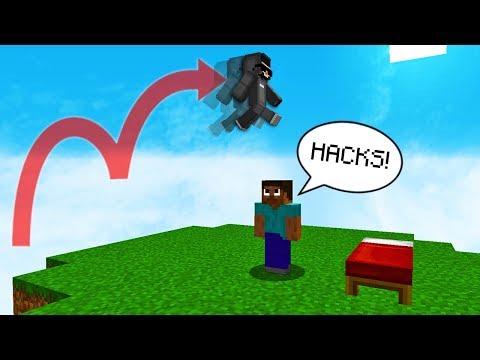SB737 - DOUBLE JUMP IN MINECRAFT BED WARS!! (Getting Hackusated)