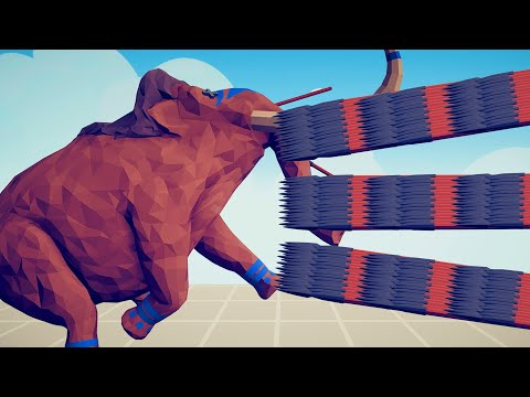 SUPER SPEED RANGED vs MAMMOTH - TABS Totally Accurate Battle Simulator