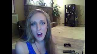 Me singing 'Let it Go' from Frozen to karaoke