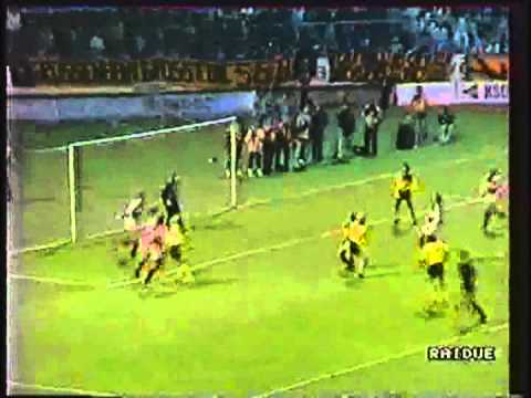 1988 October 26 Dinamo Dresden East Germany 4 Waregem Belgium 1 UEFA Cup