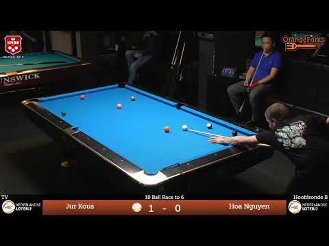 NK 10-ball 2017 | Jur Kous v Hoa Nguyen | Hoofdronde B