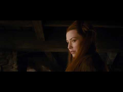 The Desolation of Smaug: Kili and Tauriel. She walks in starlight in another world