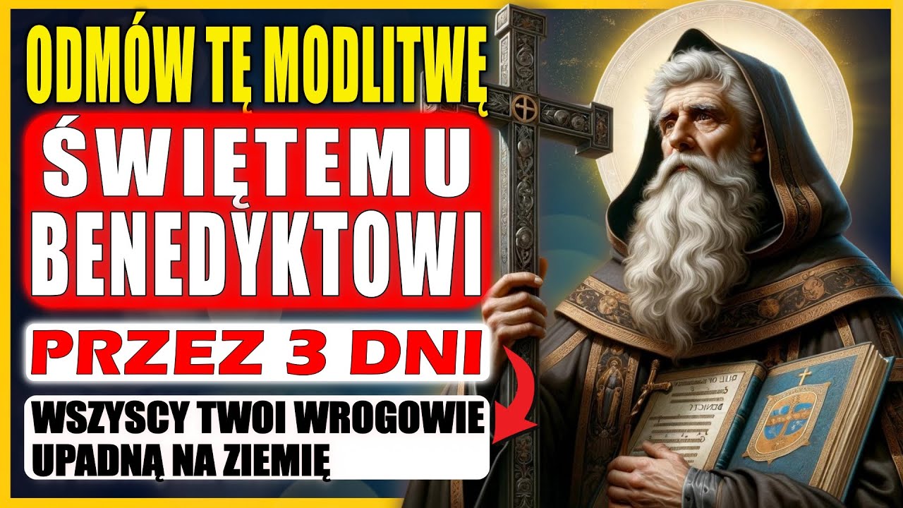 🙏 Wszystko Wróci do Twoich Wrogów z Tą Modlitwą do Świętego Benedykta