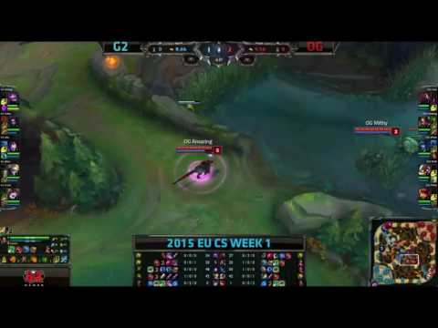 ♠ SEASON 5 ♠ || Origen vs Gamers 2 Game 2 EUCS Spring 2015 Week 1 Day 2  OG vs G2 W1D2