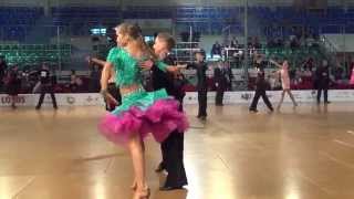 Mistrzostwa Polski Elbląg 2014 14-15 Latin 1/4 Rumba 2 Leśniański Adrian Anuszkiewicz Kamilla