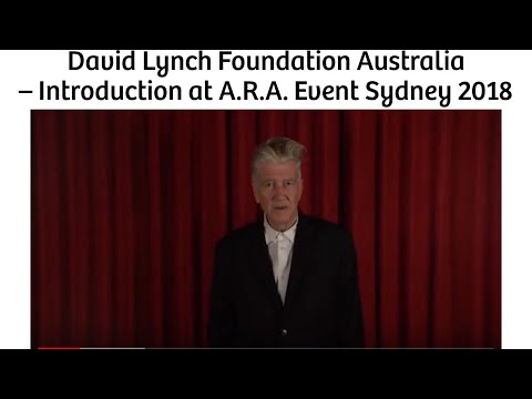 David Lynch Foundation Australia - Gala Event Introduction Oct 2018