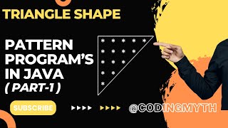 Star Pattern Program Logic In Java | Star Triangle pattern in java | star pattern in java in hindi
