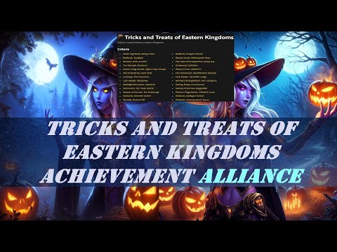 Tricks and Treats of Eastern Kingdoms Achievement | Alliance | Hallow's End Event | 26 Candy Bucket