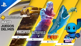 PlayStation  MAYO en PS Plus - Wreckfest: Drive Hard. Die Last, Battlefield V, Stranded Deep y Waves Out anuncio