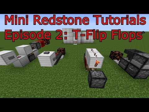 Alonofer20 - Minecraft :: Mini Redstone Tutorials Episode 2: T-Flip Flops