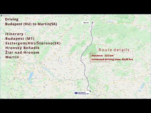 Driving Budapest (HU) - Martin(SK)