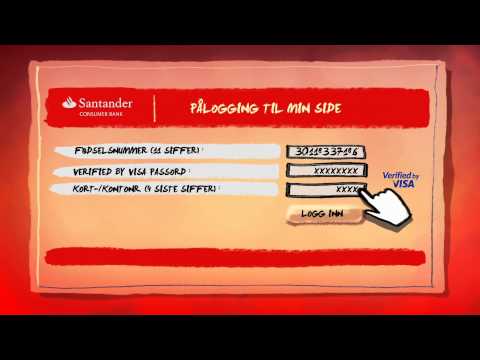 Santander Kort - Min Side - Logg Inn