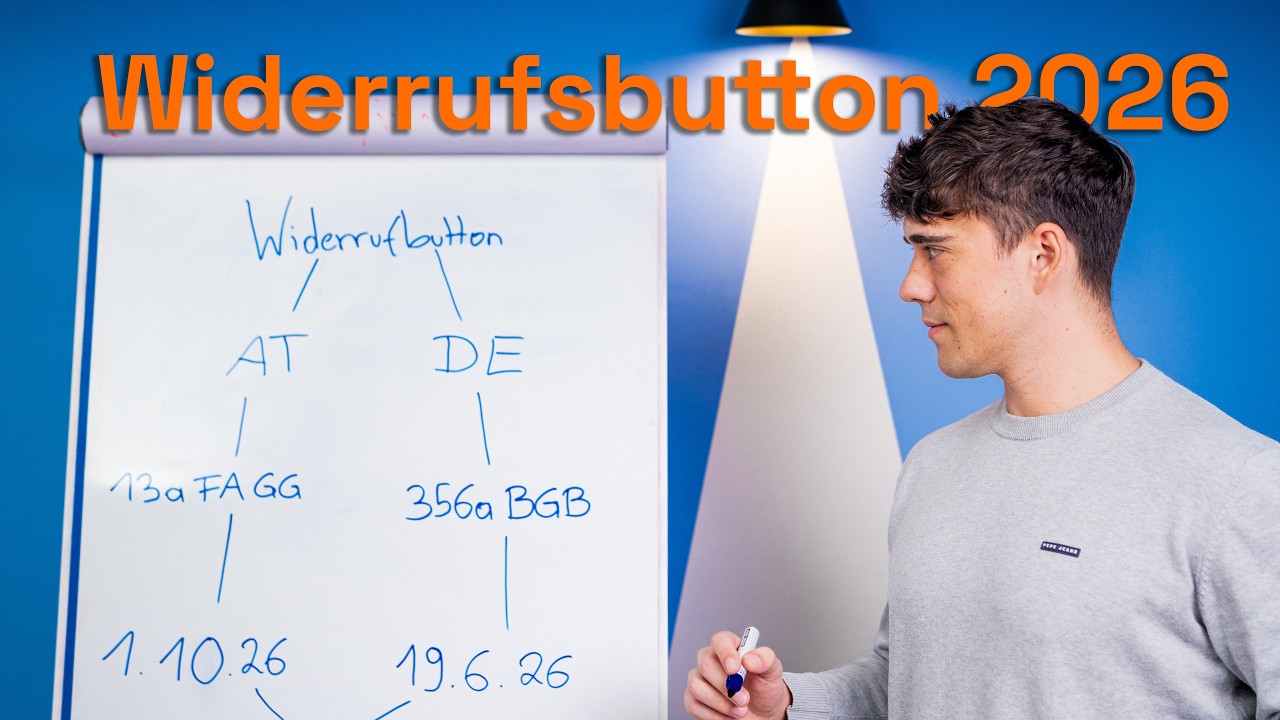 Video: Widerrufsbutton in Österreich: Was seit 1. Oktober für Online-Shops gilt