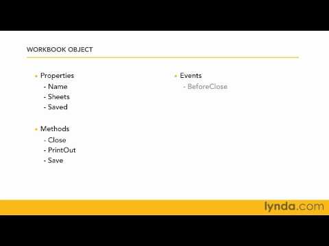 0102 Examining the Excel object model
