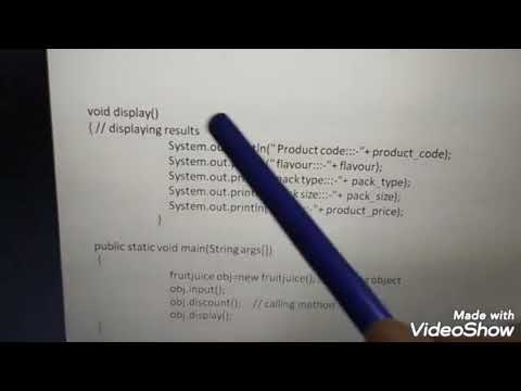 Fruit Juice Program In Javaexplanation