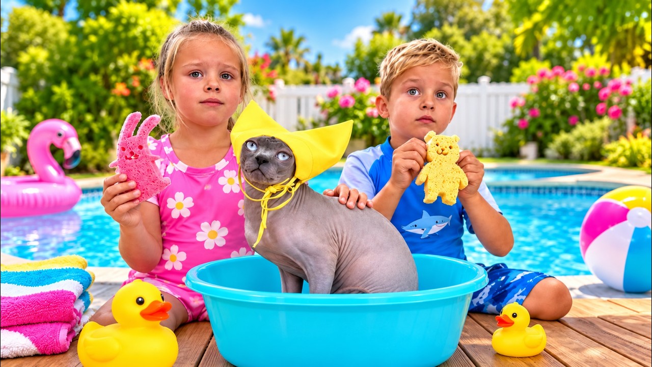 The Cutest Kitten Bath Ever!