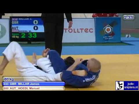 Judo 2010 World Cup Vienna: James Millar (GBR) - Manuel Hoedl (AUT) [-60kg].