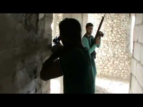 اشتباكات بين مقاتلي كتائب الإسلام و قوات النظام أثناء مجريات معركة السيطرة على سلقين في ريف إدلب