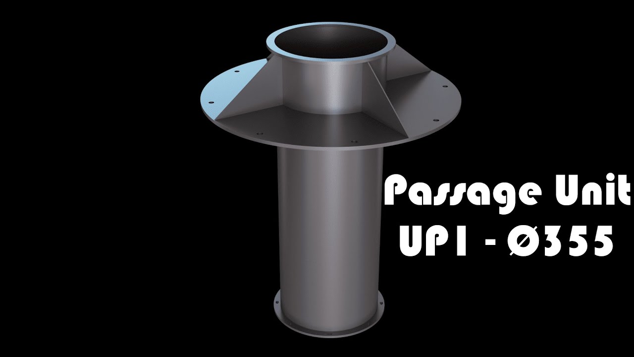 Unidade de passagem UP1-355 Modelo 3D