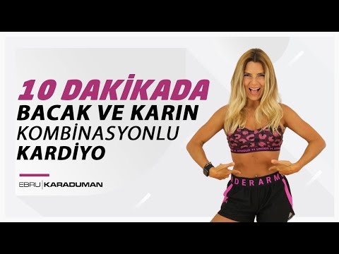 10 DAKİKADA Bacak ve Karın Kombinasyonlu KARDİYO! 🔥💪