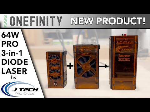 Onefinity JTech 64w Laser.  CO2 Power on your CNC.
