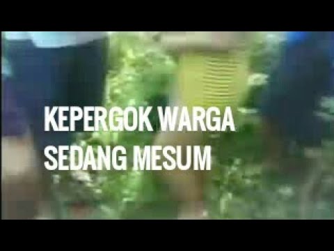 PRIA DAN WANITA INI KEPERGOK WARGA SEDANG MESUM