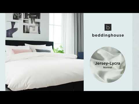 Jersey Lycra Spannbettlaken Weiß - 90 x 220 cm