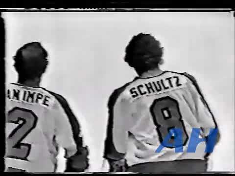 NHL May 13, 1975 Dave Schutlz,PHI v Denis Potvin,NYI (R) Philadelphia Flyers New York Islanders