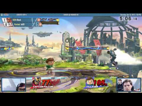 Smash @ Humber 2 - SSN Blush (Falcon) vs Variant Jell0 (Bayo, Villager) - Smash 4 LT8