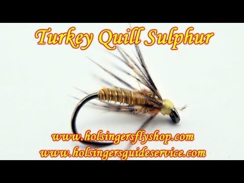 Turkey Quill Sulphur, Holsinger's Fly Shop